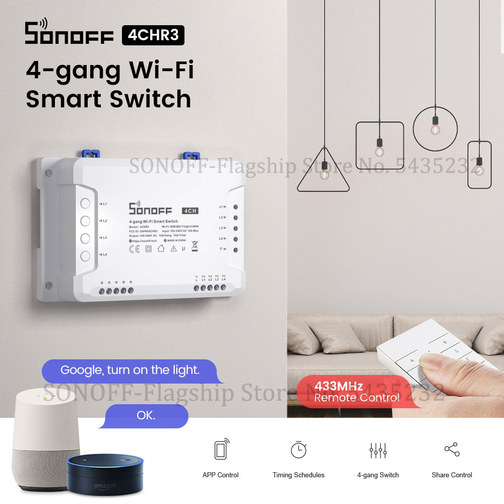 Relay Module 4 Channel - Itead SONOFF – Module de relais