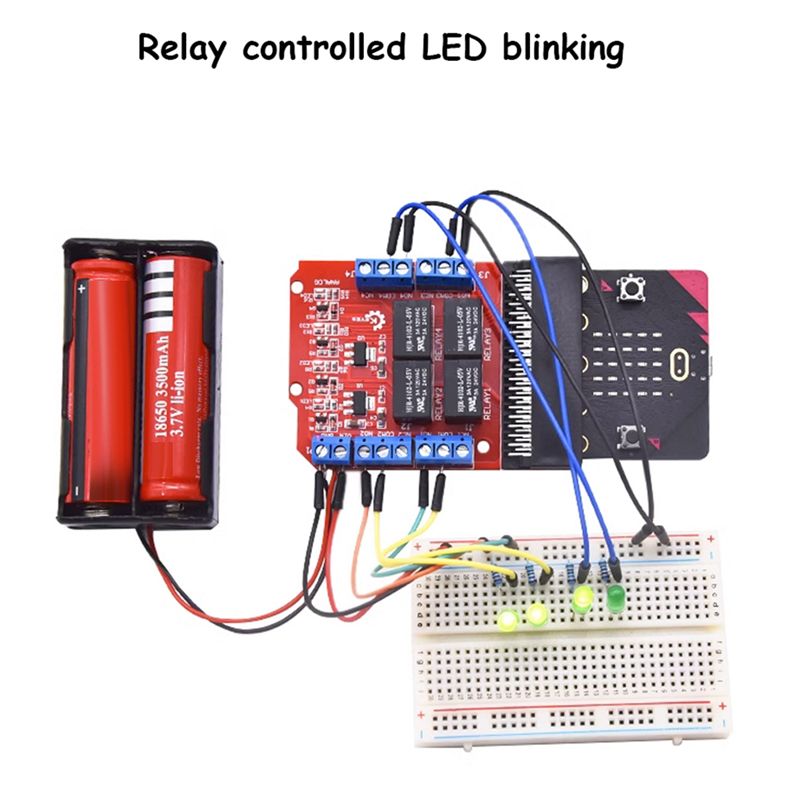 Relay Module 4 Channel - Module relais 4 canaux A64I Microbit
