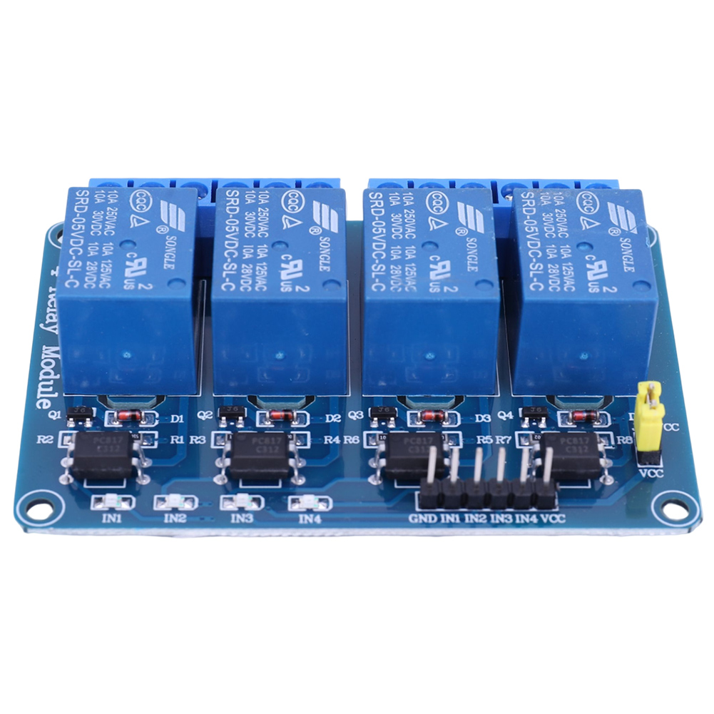 Carte de relais 4 canaux 5V 12 - Relay Module 4 Channel avis et prix