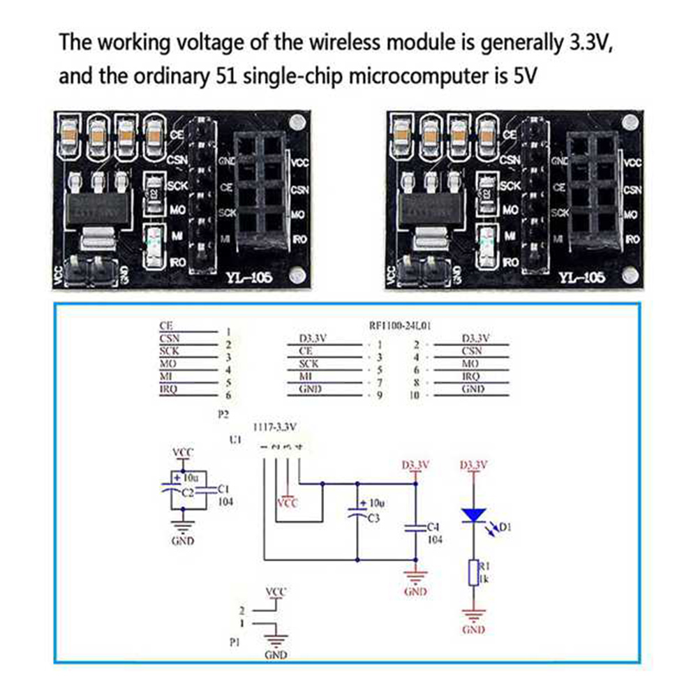 ABAN 5 pièces Module adaptateu - Nrf24L01 avis et prix