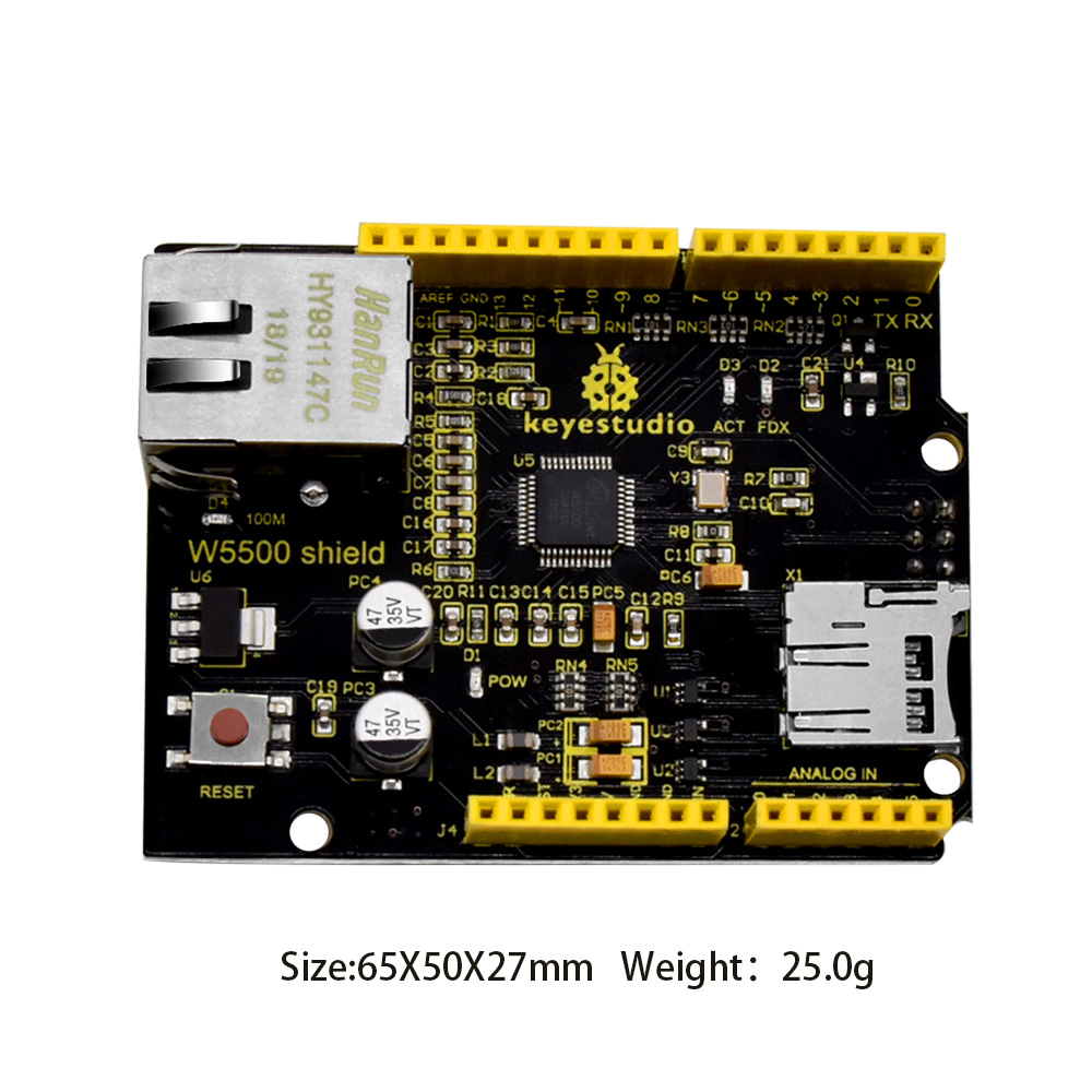 Keyestudio-Bouclier Ethernet W - Ethernet W5500 avis et prix