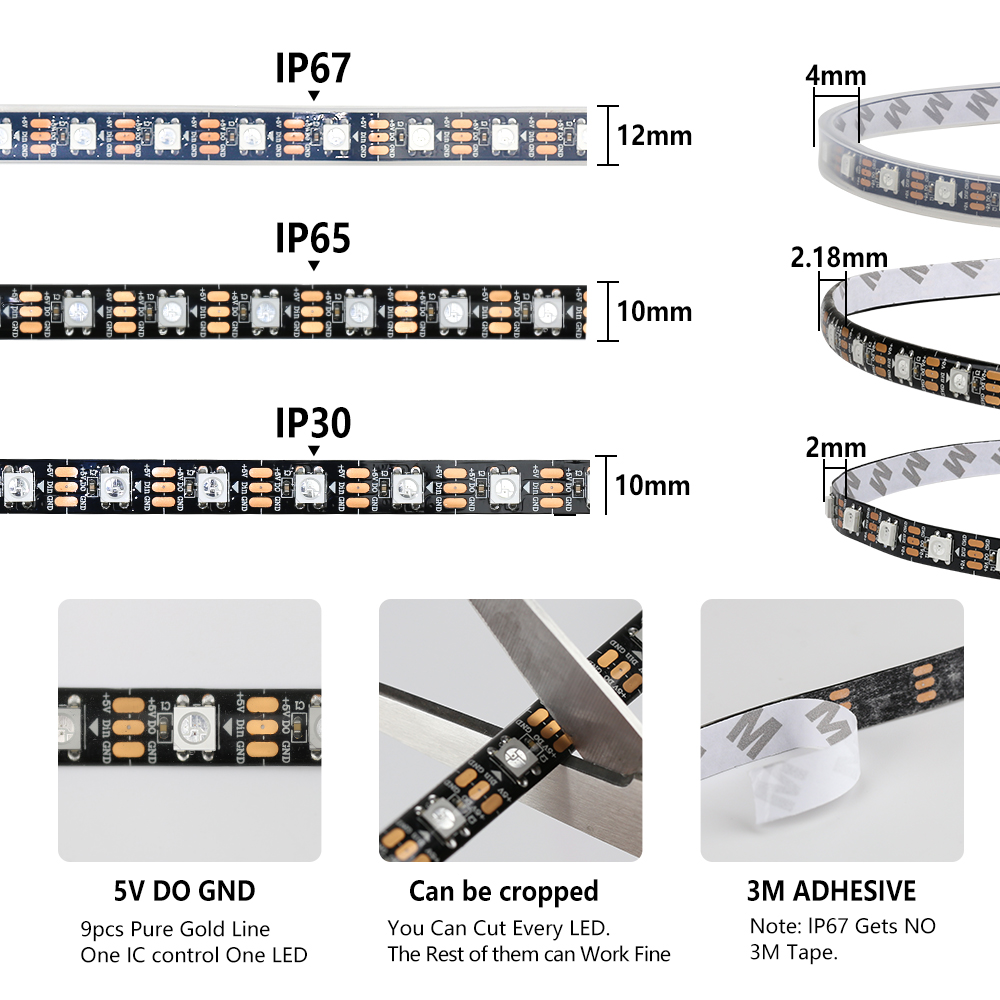 Bande lumineuse LED intelligen - Neopixel avis et prix