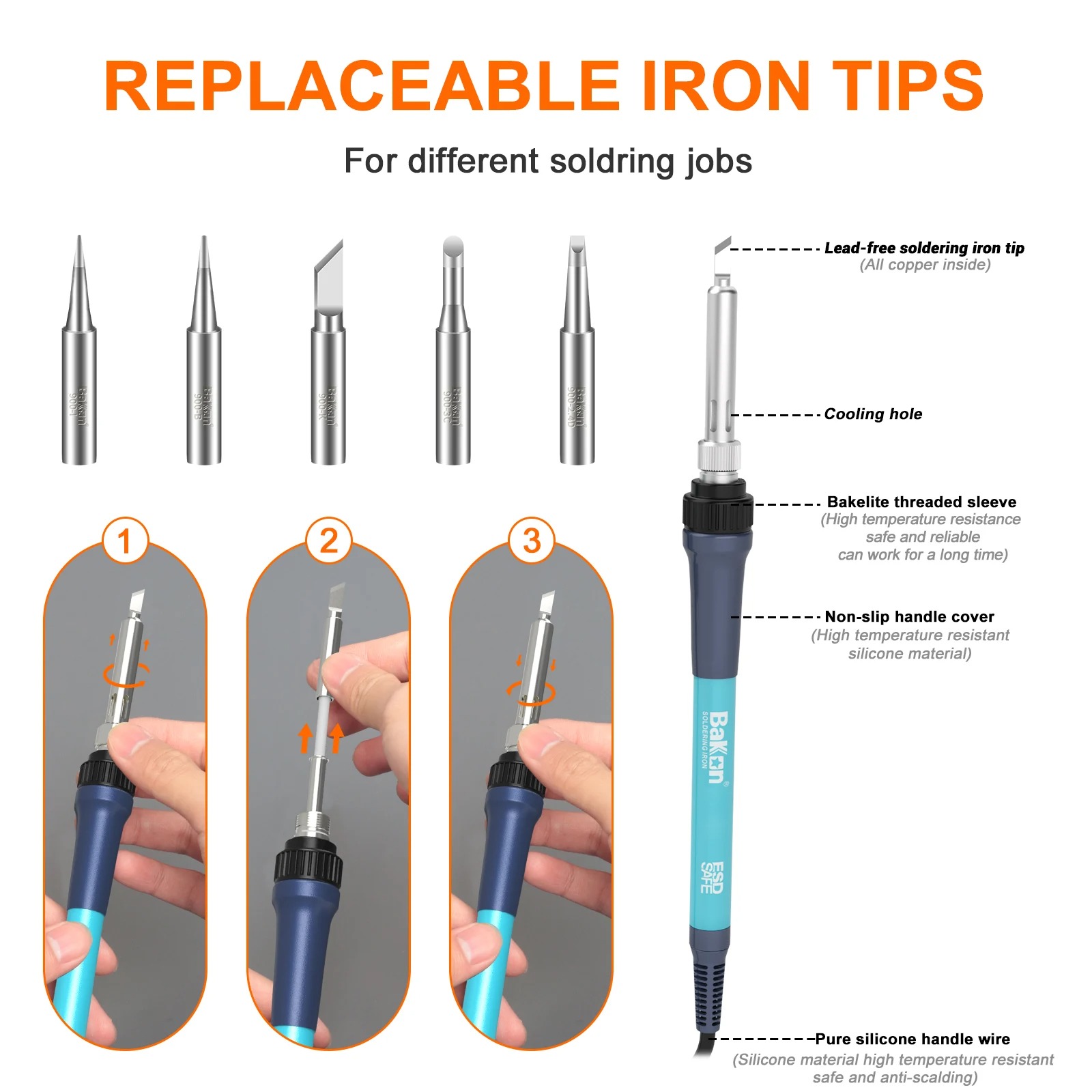 Station de soudage Bakon BK969 - Soldering Iron Temperature Probe avis et prix
