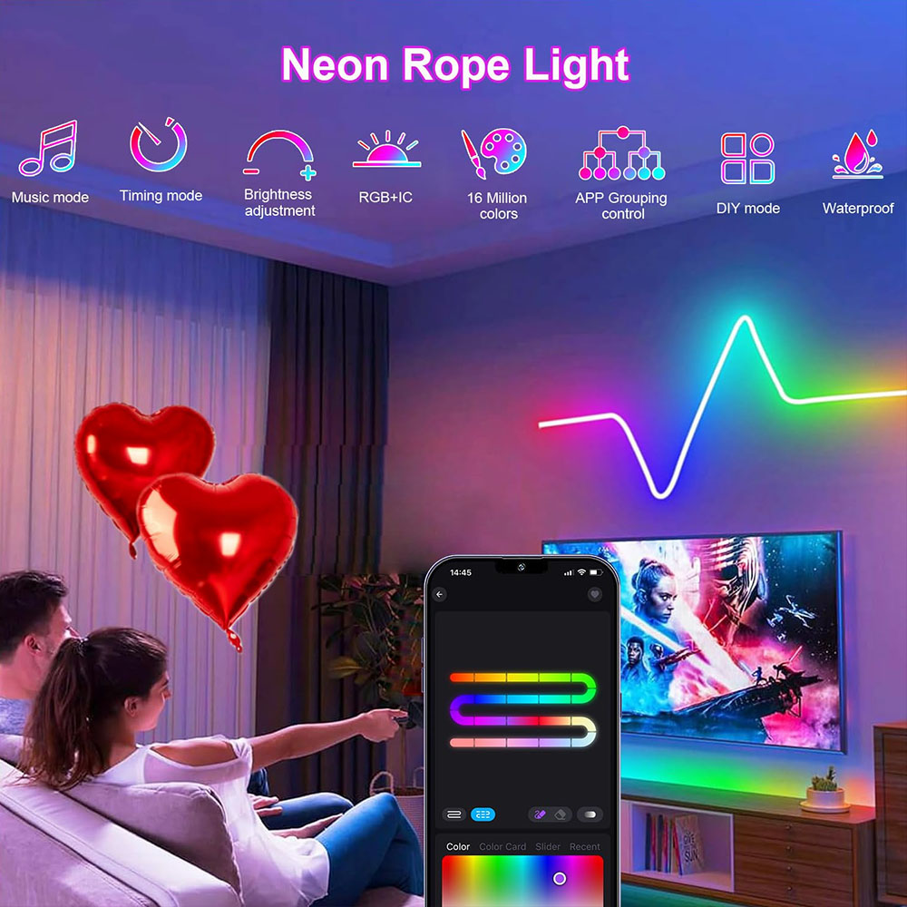 Bande lumineuse LED ronde néon - Ws2812B Strip 5V avis et prix