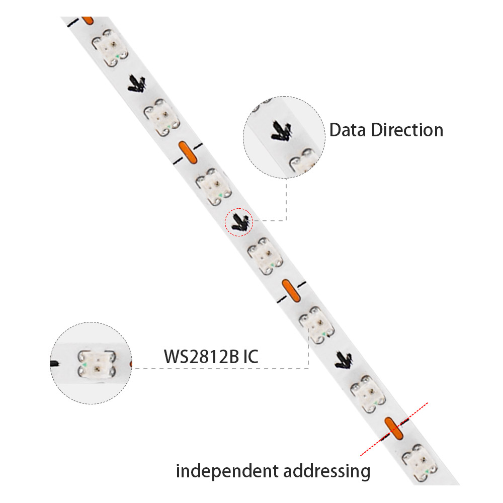 Bande LED WS2812B de 2,7 mm, P - Ws2812B Strip 5V avis et prix