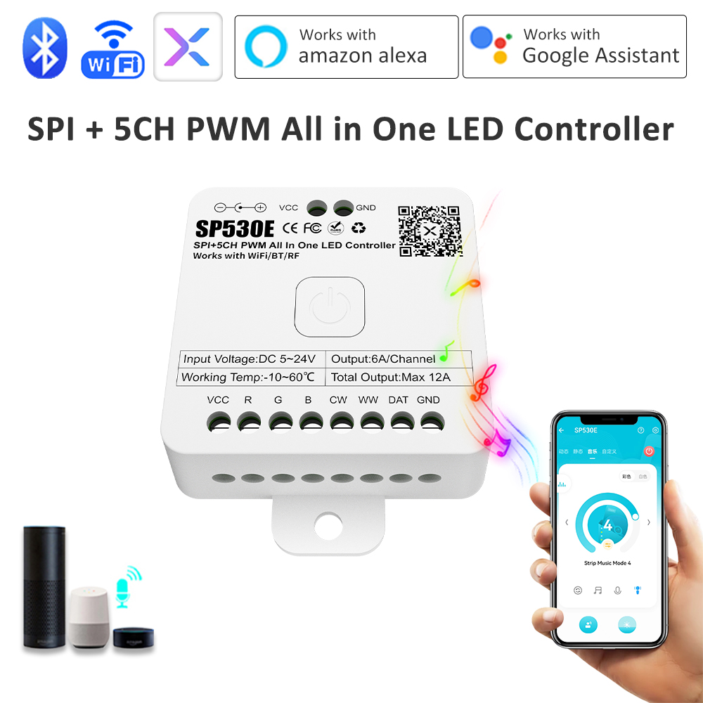 Contrôleur LED tout-en-un SP53 - Ws2812B Strip 5V avis et prix
